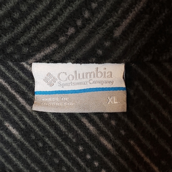 COLUMBIA Fleece Top 1/4 zip gray 16 18 XLARGE long sleeve - Picture 5 of 9
